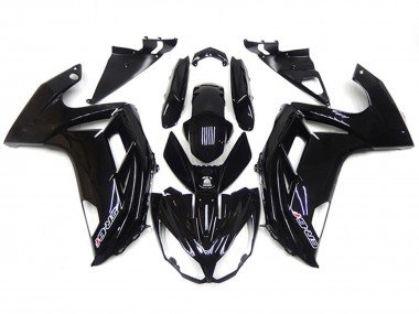 Negro Brillante 2012-2016 Ninja 650R Carenados Moto