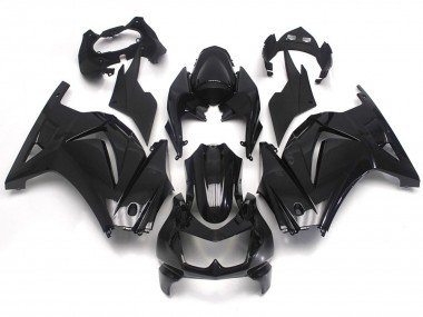 Negro Brillante Liso 2008-2012 Ninja 250 Carenados Moto