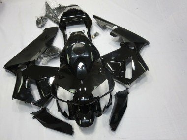 Negro Brillante & Mate 2003-2004 CBR600RR Carenados Moto