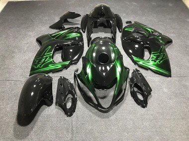 Negro Brillante & Verde 2008-2020 GSXR 1300 Carenados Moto