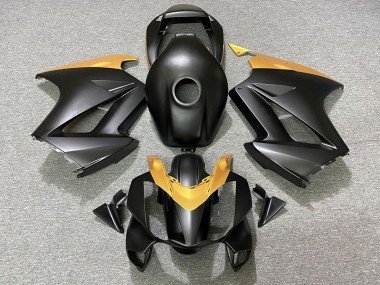 Negro Mate & Dorado 2002-2012 VFR800 Carenados Moto