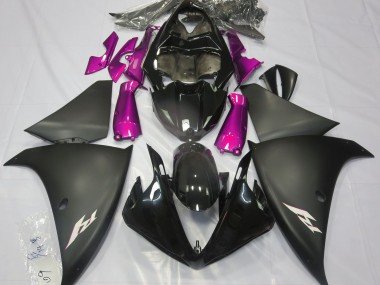 Negro Mate & Rosa 2009-2011 R1 Carenados Moto