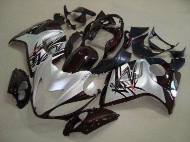 Negro Plata 2008-2020 GSXR 1300 Carenados Moto