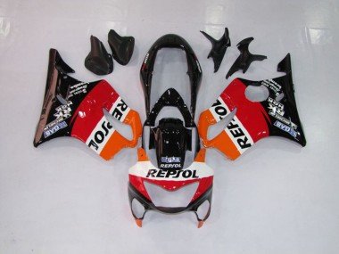 Repsol Rojo Naranja & Negro 1999-2000 CBR600 F4 Carenados Moto