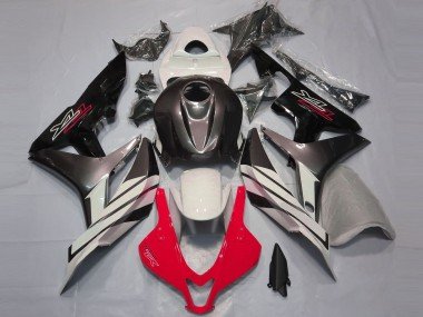 Rojo Blanco & Gris 2007-2008 CBR600RR Carenados Moto