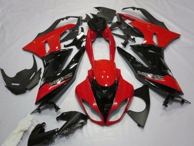 Rojo Brillante & Negro 2009-2012 ZX6R Carenados Moto