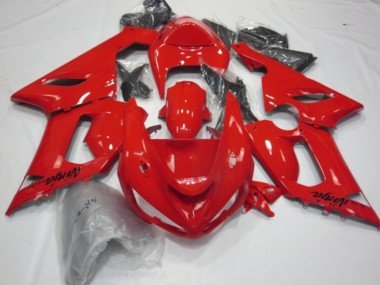 Rojo Brillo 2005-2006 ZX6R Carenados Moto