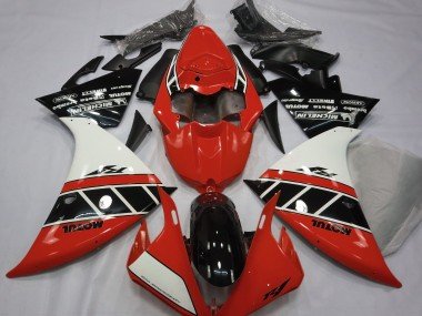 Rojo Brillo Blanco & Negro 2012-2014 R1 Carenados Moto