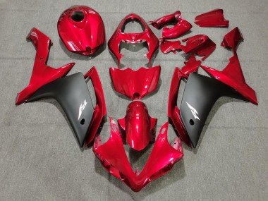 Rojo Caramelo & Negro 2007-2008 R1 Carenados Moto