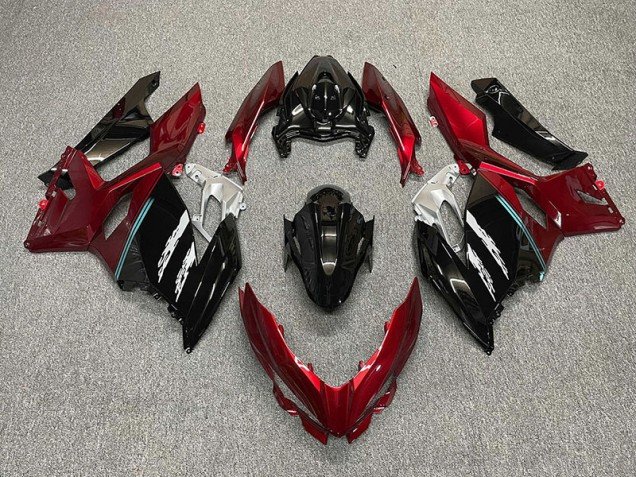 Rojo & Negro 2018-2023 Ninja 400 Carenados Moto