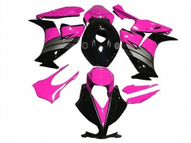 Rosa Brillante Negro & Gris 2012-2016 CBR1000RR Carenados Moto