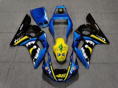 Tiburón Azul & Amarillo 1998-2002 R6 Carenados Moto