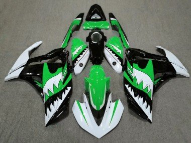 Tiburón Blanco & Verde 2015-2018 R3 Carenados Moto
