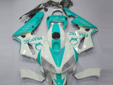 Verde Azulado Personalizado 2005-2006 CBR600RR Carenados Moto