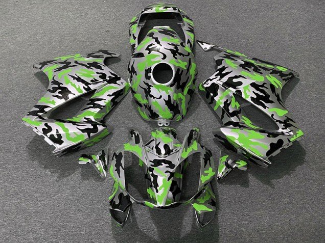 Verde Camuflaje 2002-2012 VFR800 Carenados Moto