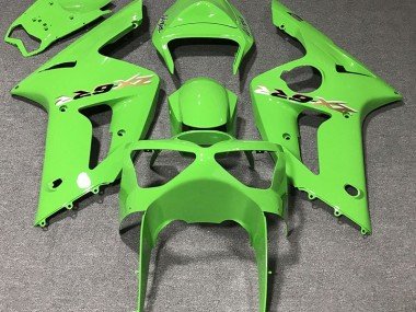 Verde Claro 2003-2004 ZX6R Carenados Moto
