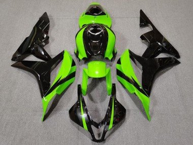 Verde Lima & Negro 2007-2008 CBR600RR Carenados Moto
