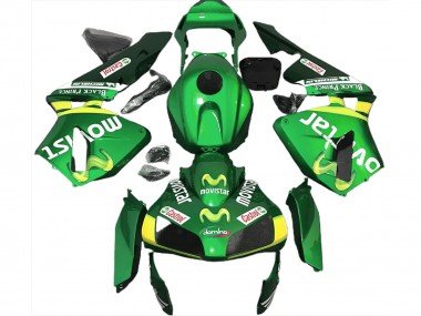Verde Movistar 2003-2004 CBR600RR Carenados Moto