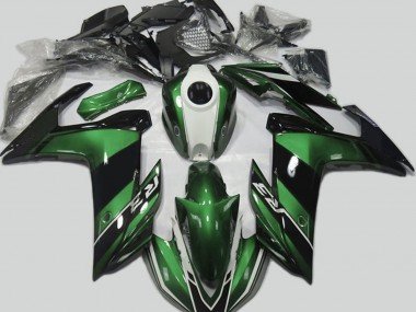 Verde & Negro Brillante 2015-2018 R3 Carenados Moto